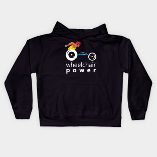 wheelchair power Kids Hoodie